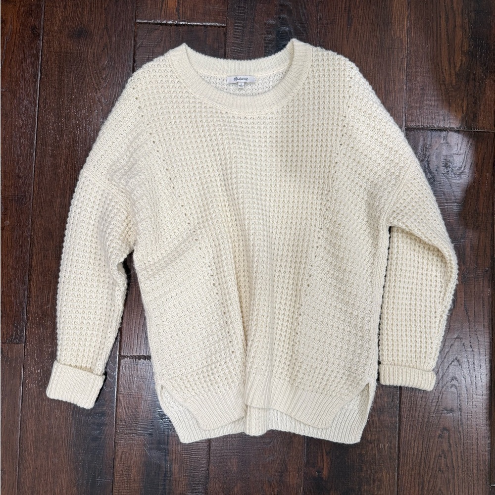 Madewell Cream Crew Neck Sweater